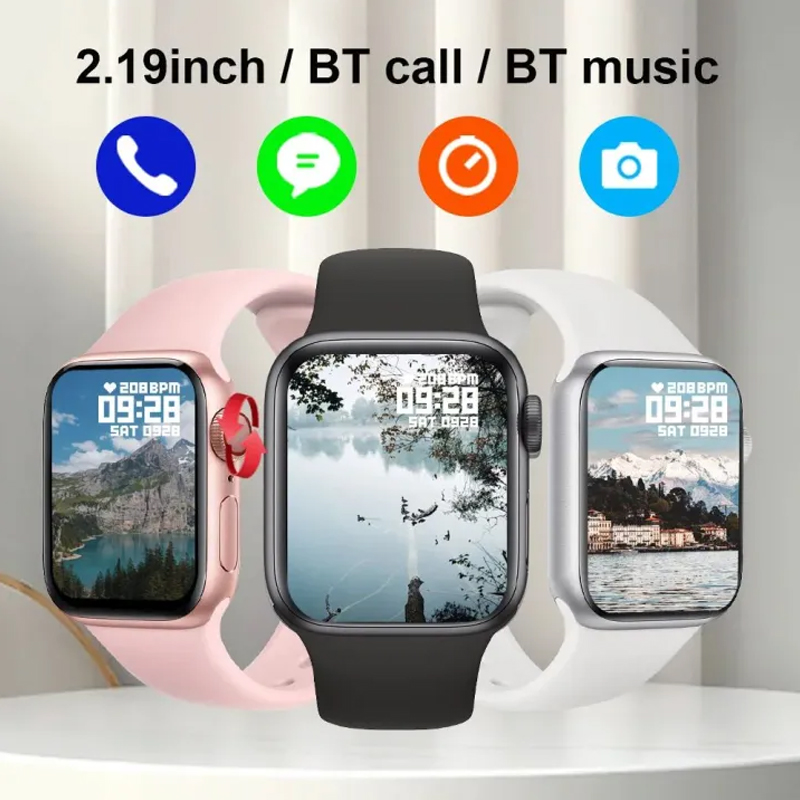 Smart Watch S9 Pro 2.01 Full Touch Bluetooth Calls Sleep Monitoring Multiple Sport Modes 100+ Dials Smartwatch For Android iOSLow. 