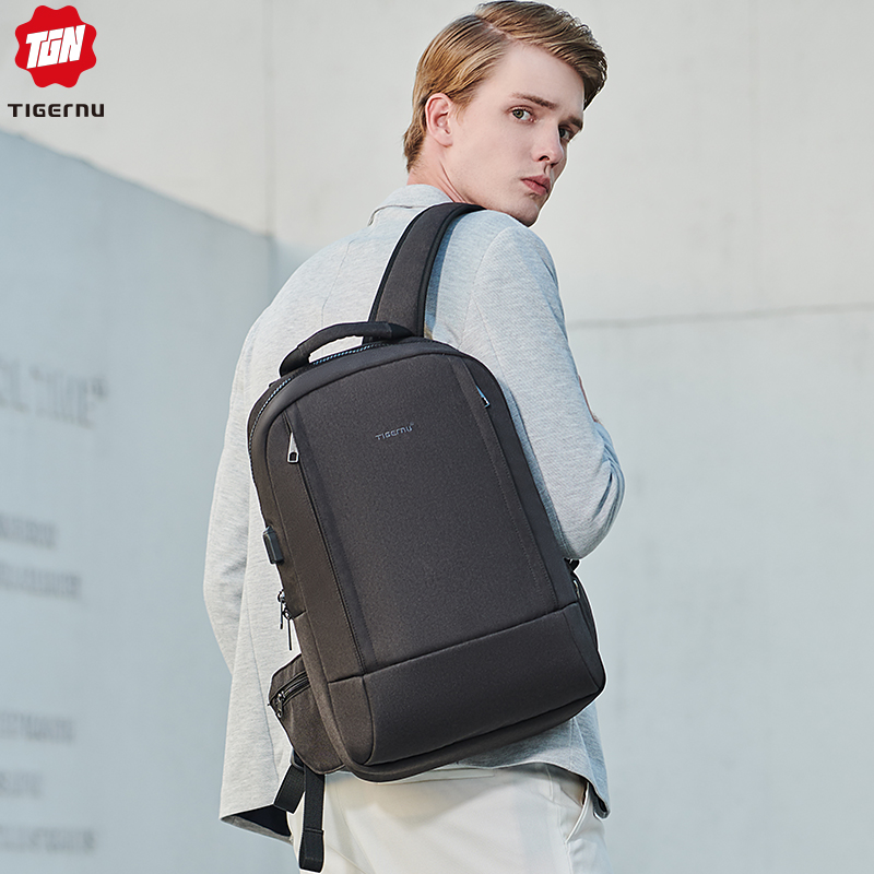 【ALL GOOD】slim Only 13cm length RFID Anti Theft laptop bag for men T-B3928. 