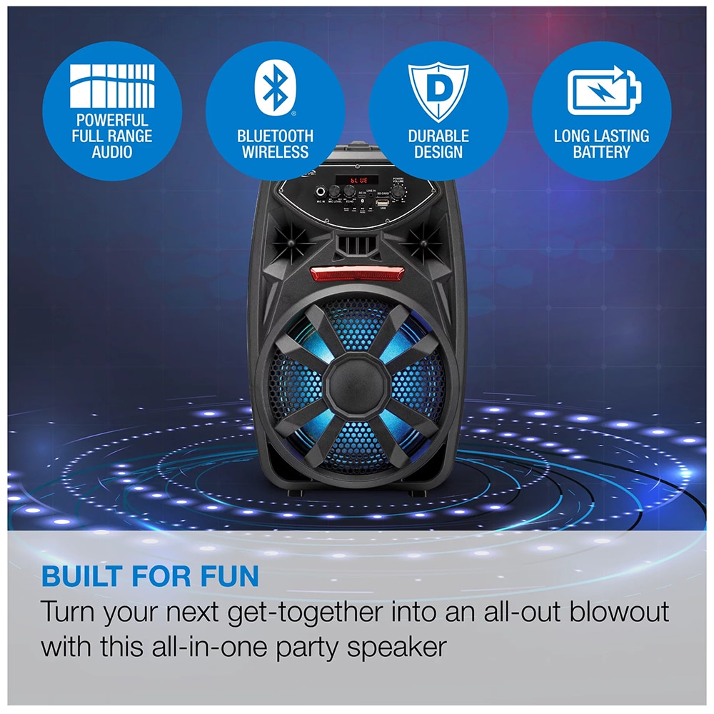 Bluetooth Tailgate Speaker, ISB380B, Black Parlantes Portatiles Bluetooth Bluetooth Speaker Portable. 