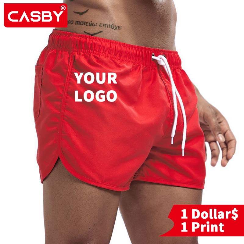 2021 Summer Men's Swimwear Shorts Brand Beachwear Swim Trunks Men Swimsuit Low Waist Breathable Beach Wear Surf