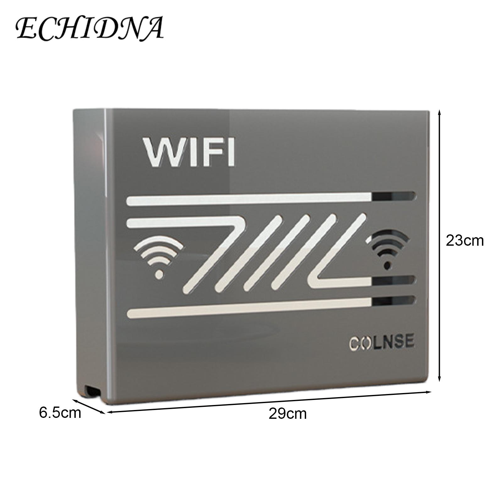 Heavy Duty Router Box Multi-functional Wall Mount Storage Rack for Wifi Router Tv Set-top Box More Efficient Heat Dissipation Modern Design Home Organizer for Southeast Asian Buyers Strong Durable. 
