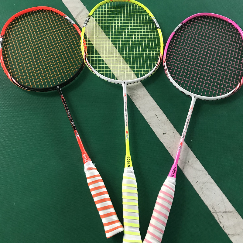 【10Year-Old Answer】3-12Age-Old Durable Short Handle Children Single Double Racket Full Carbon Children Badminton Racket Light. 
