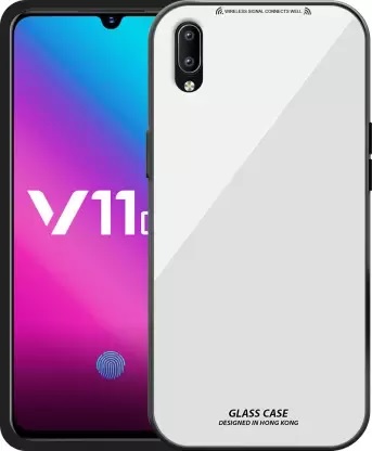 Vivo V11 Pro - Skinlee Mirror Glass Case Phone Case Back Cover Full Protection Tempered Glass Cases