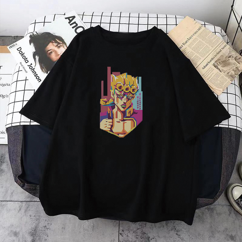 Jojo aventura bizarra jotaro kujo camiseta masculina camisetas gráficas emo  roupas dio brando tshirt algodão gótico anime roupas - AliExpress