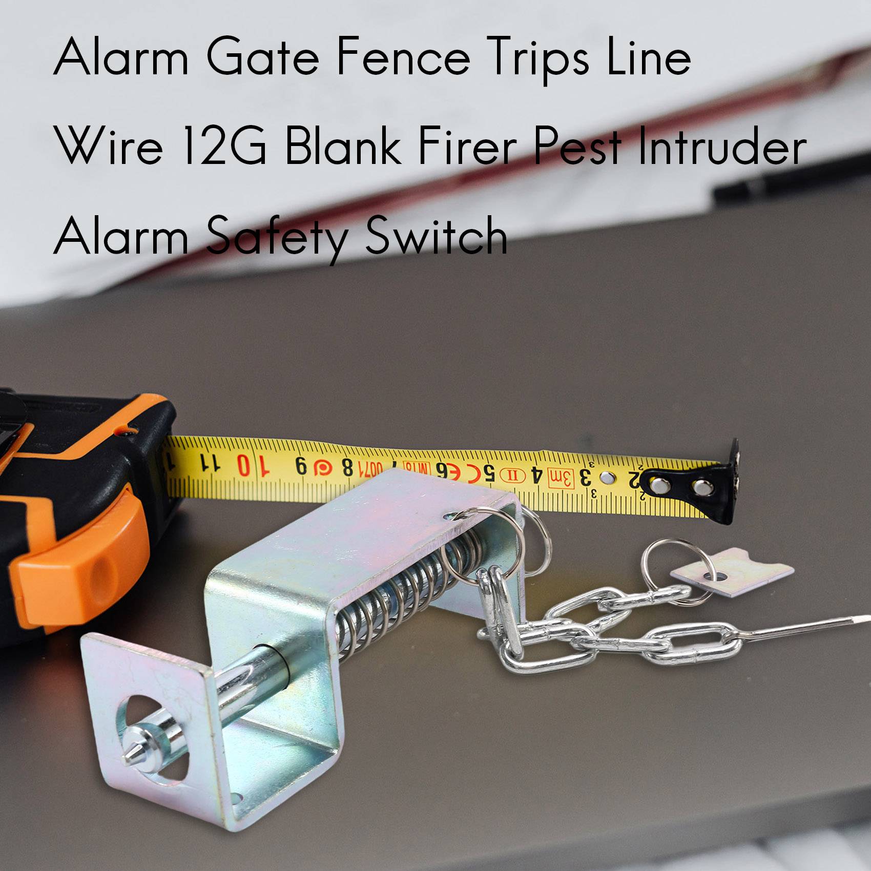 Alarm Gate Fence Trips Line Wire 12G Blank Firer Pest Intruder Alarm Safety Switch for. 