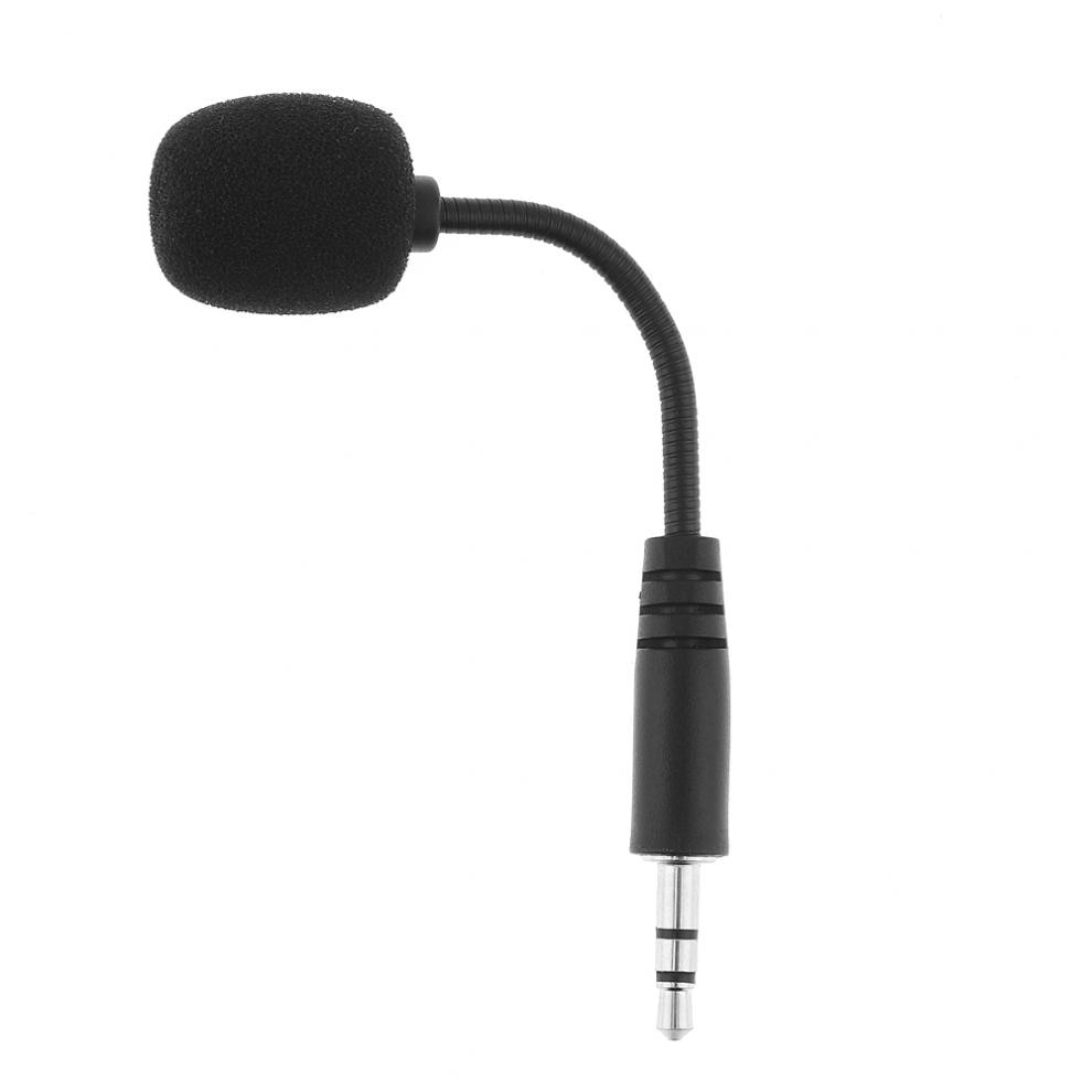 Mini 3.5mm Jack Flexible Capacitance Microphone Mic for  PC  Notebook 1 section interface. 