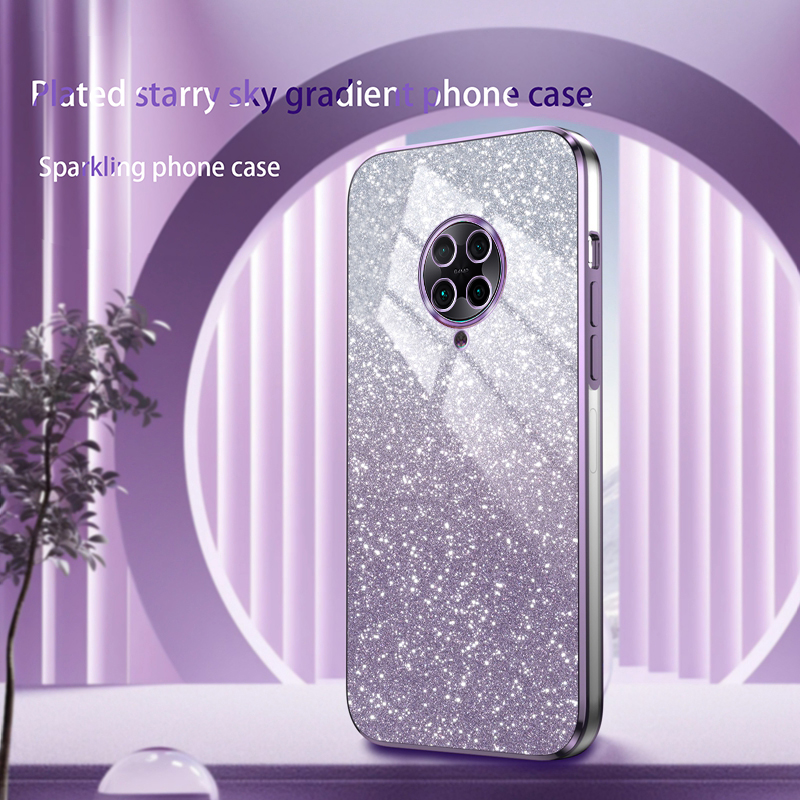 AnDyN Phone Case for Xiaomi Poco F2 Pro Redmi K30 Pro Flash Powder Gradient Plating Casing. 