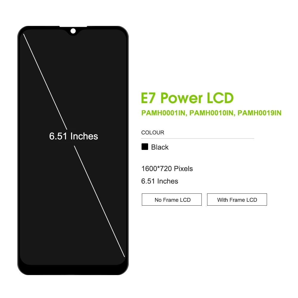 LCD With Frame For Motorola Moto E7 Power E7i Power Display Touch Screen Digitizer Assembly Replacement Parts. 