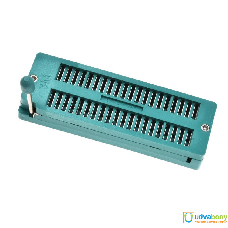40 Pin Universal ZIF Socket 40Pin DIP 40 Pins 2.54mm Pitch IC Chip ZIF Socket Adaptor For Electric Fittings Universal IC Test And Program Electrical Circuitry & Parts. 