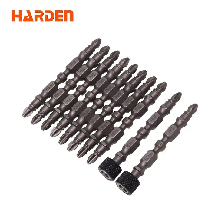 HARDEN 10Pcs PH2X65mm double end super magnetic screwdriver head with magnetic coil screwdriver 550606 - Kings Trading
