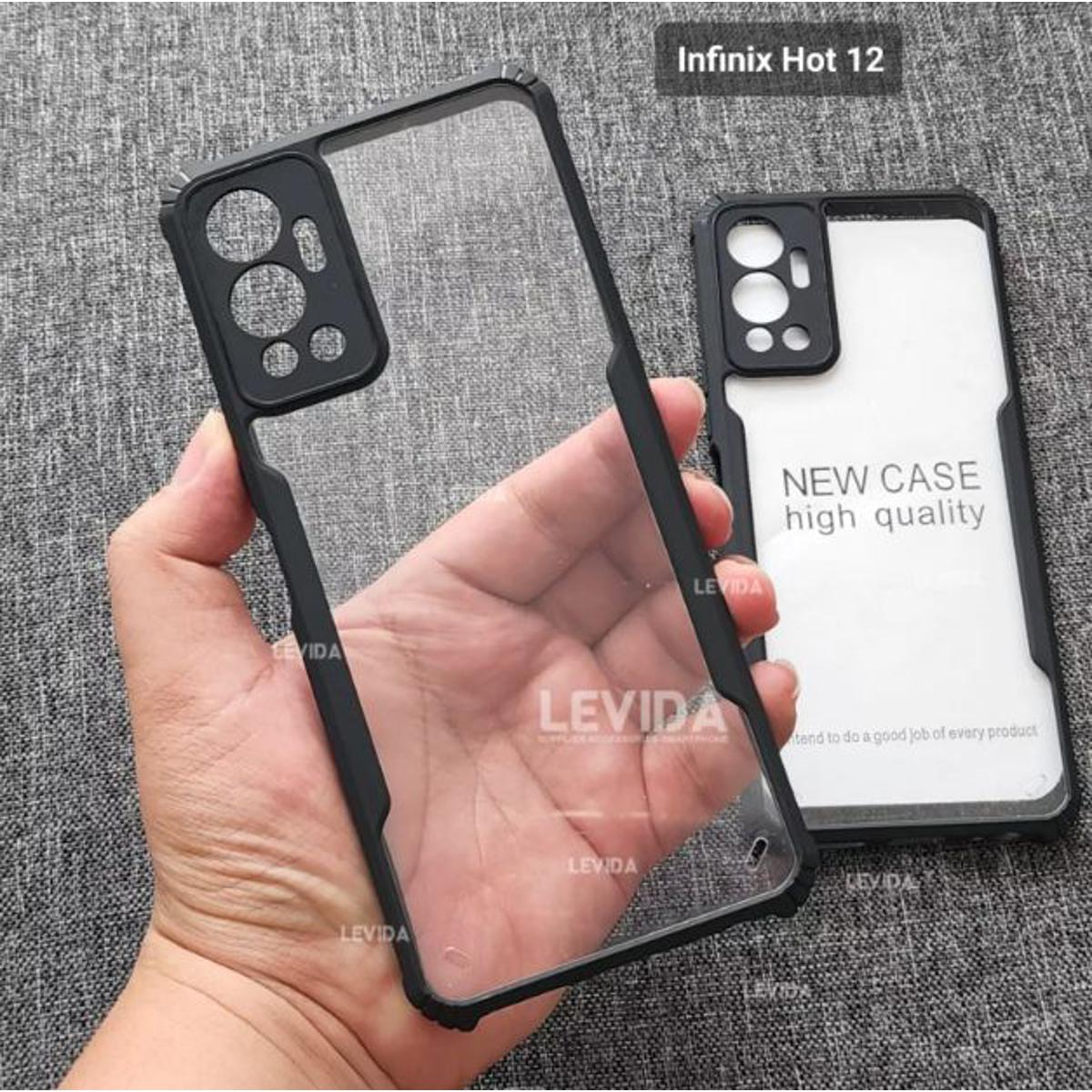 For Infinix Hot 12 Infinix Hot 12 Case Armor Shockproof Case FUSION Case Infinix Hot 12 Back Part Back Cover