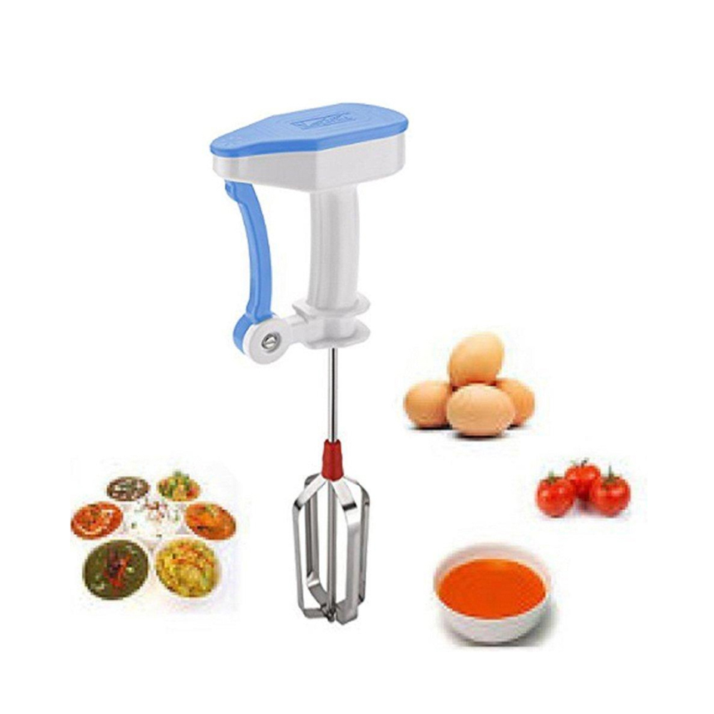 Power-Free Hand Blender - Make Buttermilk, Lassi, and More Effortlessly 100% Stainless Steel wire Blade- Easy to Use and Maintain. 