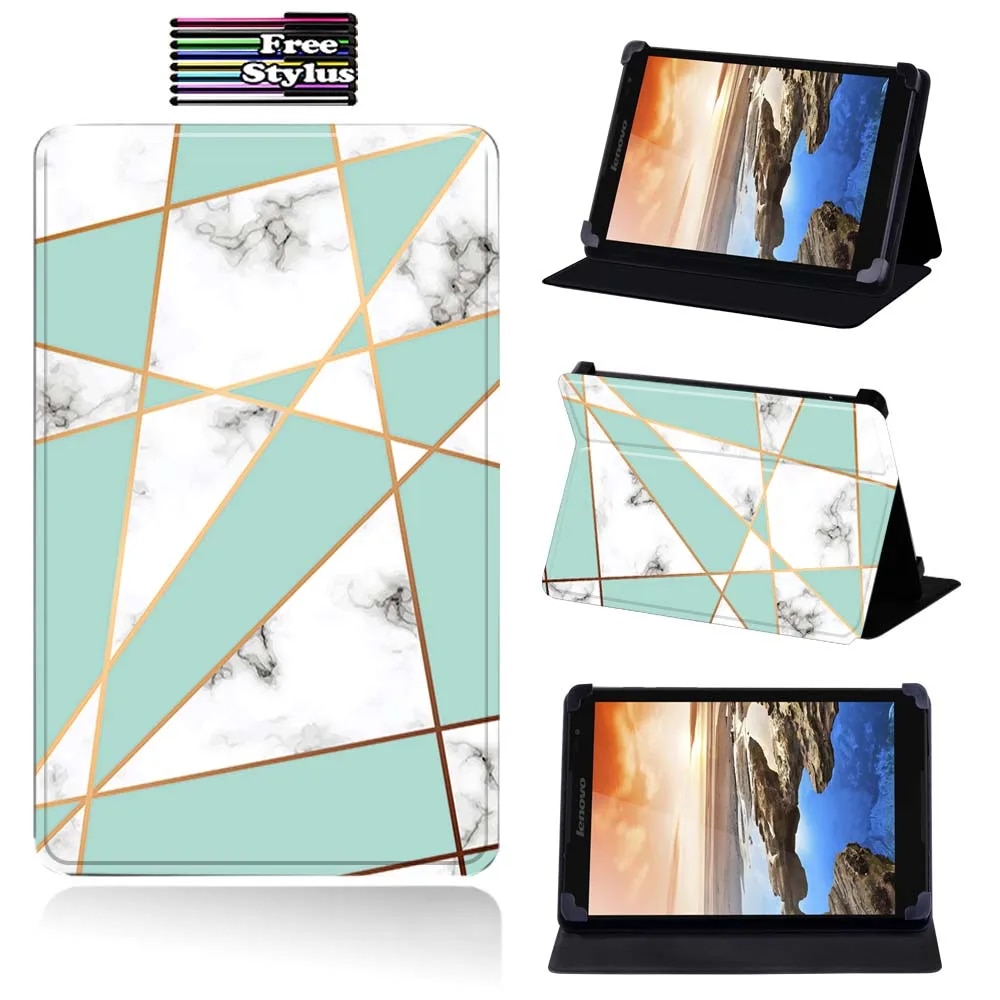 【Lejia】Leather Tablet Case Lenovo Tab M10 /Tab P10 /Tab S8 - 50 8.0" /thinkpad 2 10.1" /Yoga 10.1"/Yoga Tab 4 Plus 10.1"