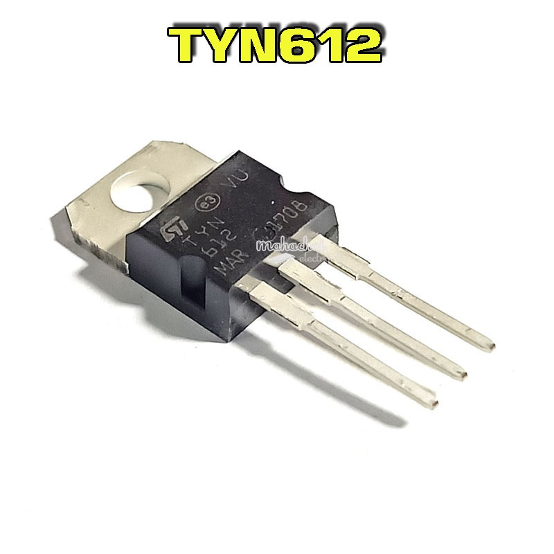 A Class TYN612 IC TYN612 Thyristor 12A 600V Unidirectional TYN612 SCR Thyristor TO-220 Silicon Control Rectifier Transistor 3 Pin Leads IC. 