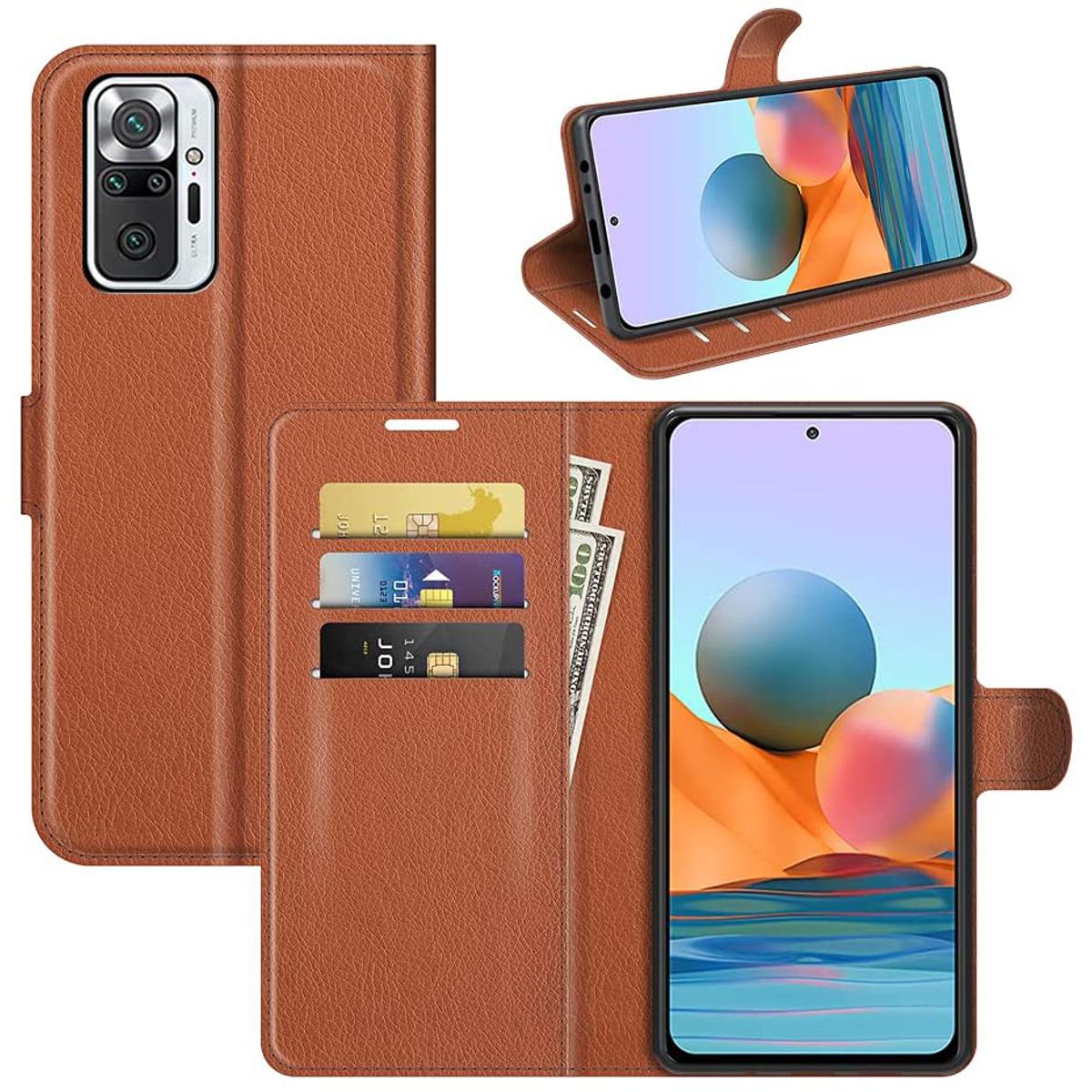 Redmi Note 10 Pro case,Note 10 Pro Max, with Card Holder PU Leather [TPU Shell][Kickstand][Card Slots] Magnetic Folio Cover for Xiaomi Redmi Note 10 Pro/Note 10 Pro Max Phone Case