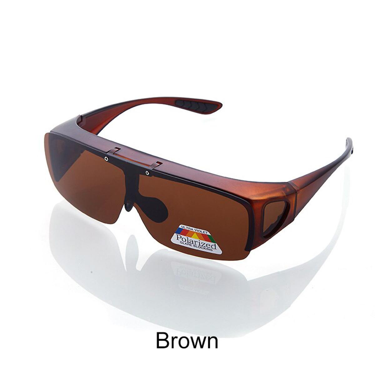 Stgrt Men Fit Over Sunglasses Polarized Plastic Frame With Lens Folding Wear On Regular Prescription Glasses