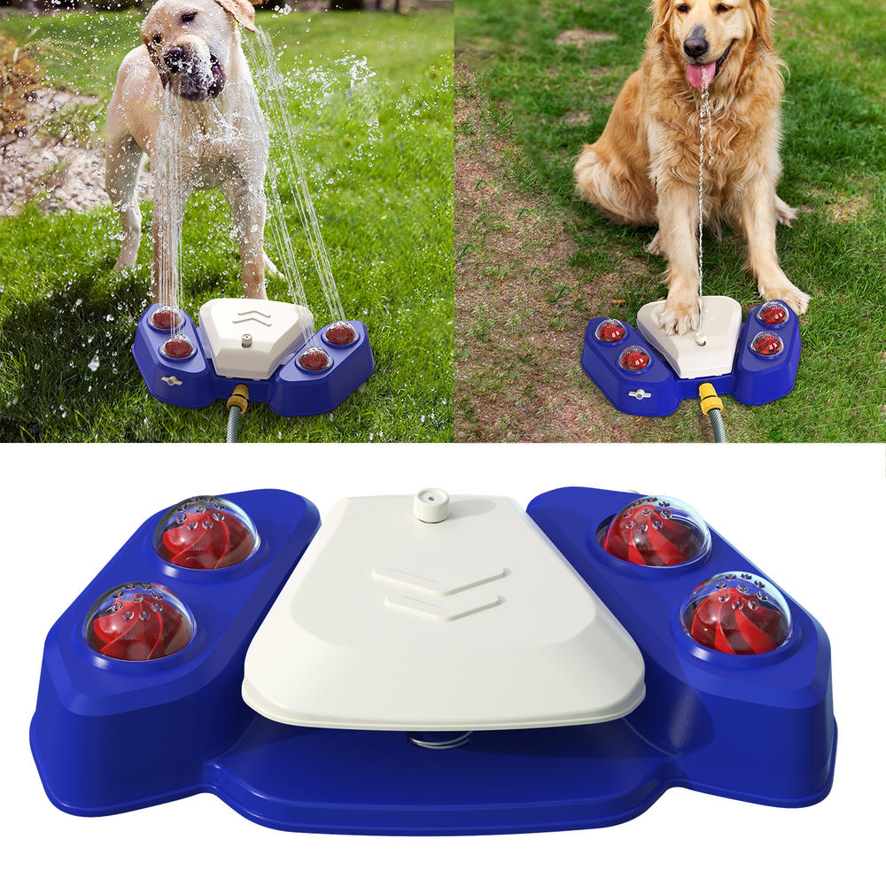Adjustable  water sprinkler Fun Waterproof Durable Outdoor bath Multi-functional Portable Automatic water feeding for Pet grooming Outdoor play Training tool Summer activity  water station