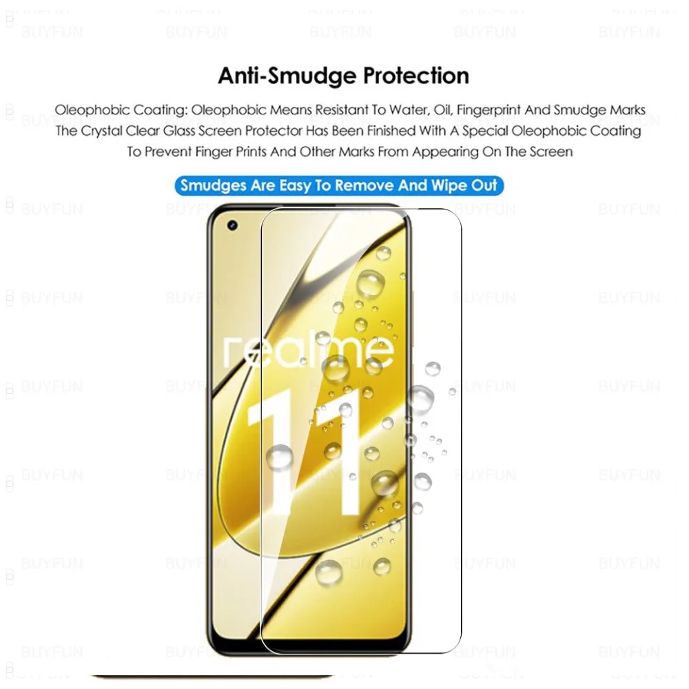 Realme 11 4G Screen Protector 3D Tempered Glass Protector Clear Screen protector Premium Product Gorilla Glass Transparent Clear Ultra Thin - Durable & Scratch Resistant - Easy to Install. 