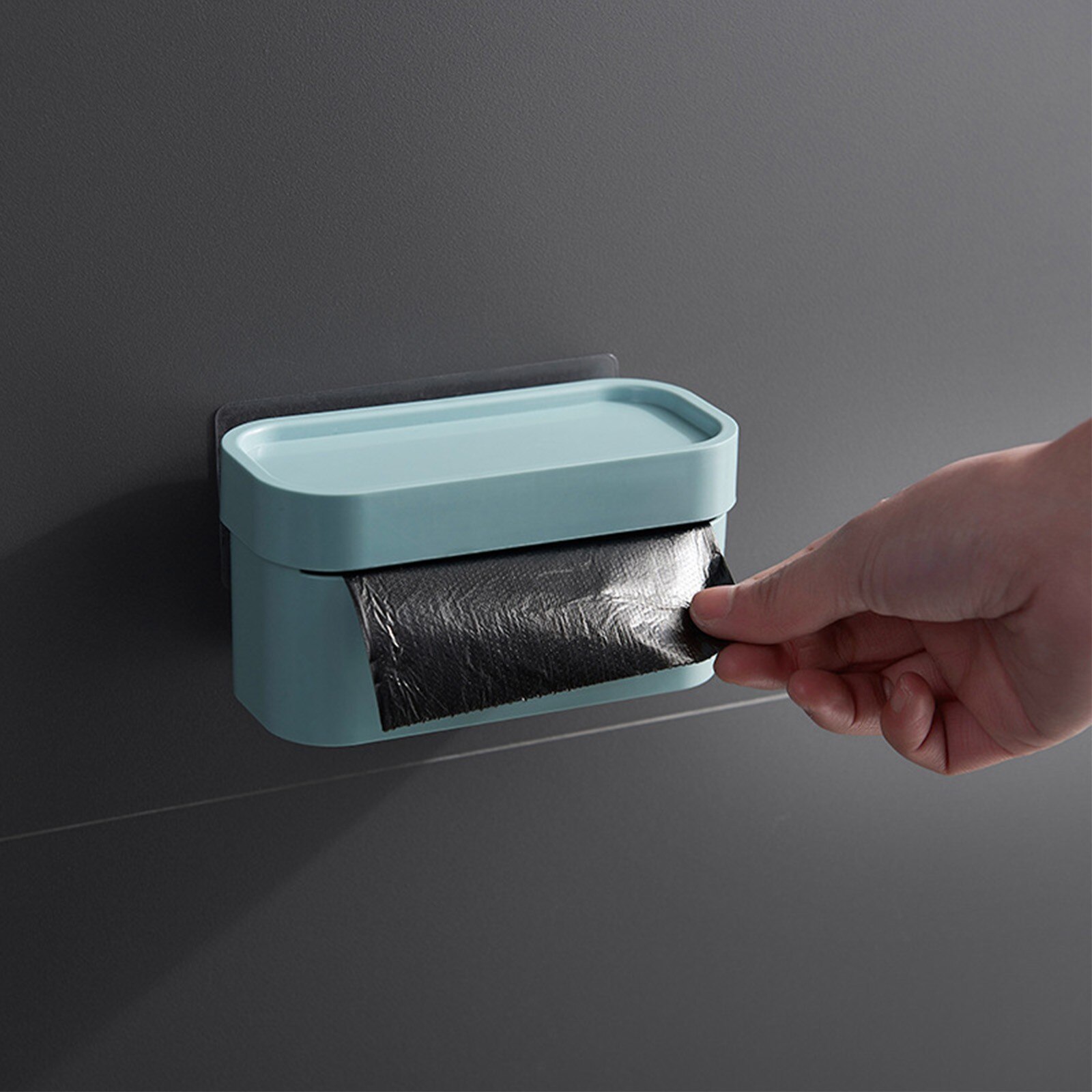 Trash Bag Dispenser Wall Mounted Grocery Garbage Bag Holder Plastic Bag Storage Box Garbage Bag Container Trash Bag Storage Box. 