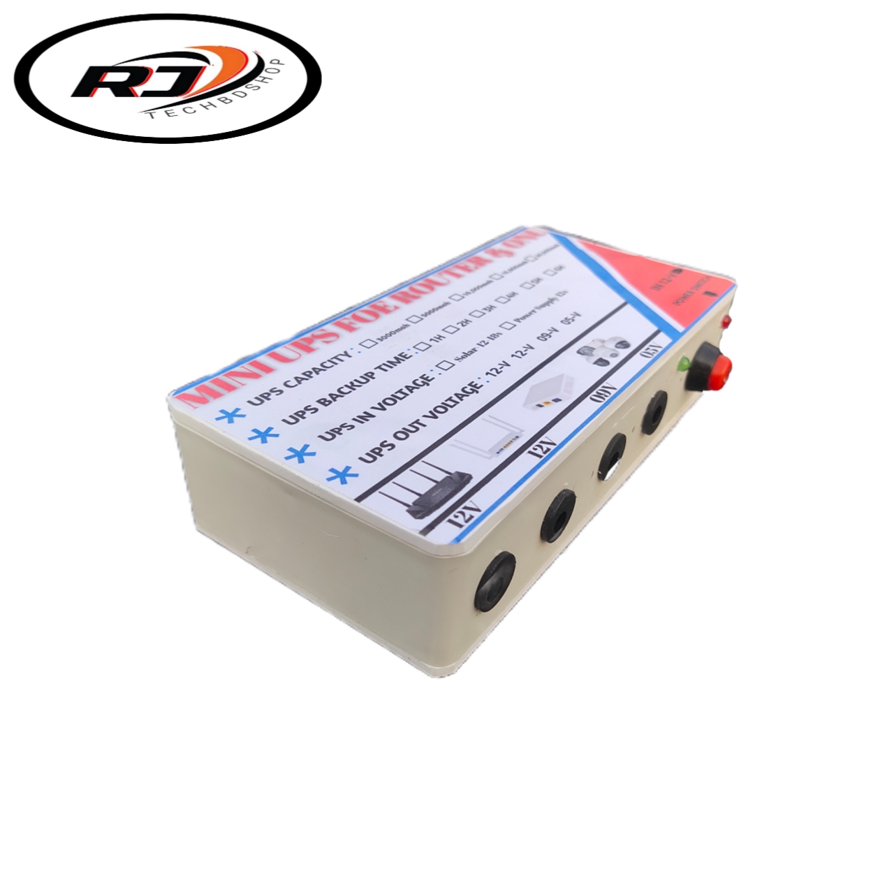 Mini Ups/Ips For Router Onu Output voltage :12v,12v,9v,5v