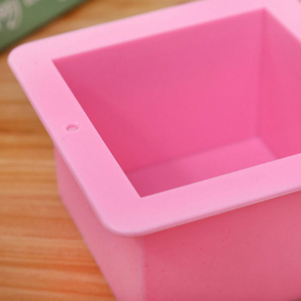 【happy one】Cube Square Soap Candle Cake Jello Lotion Bar Silicone Mold. 