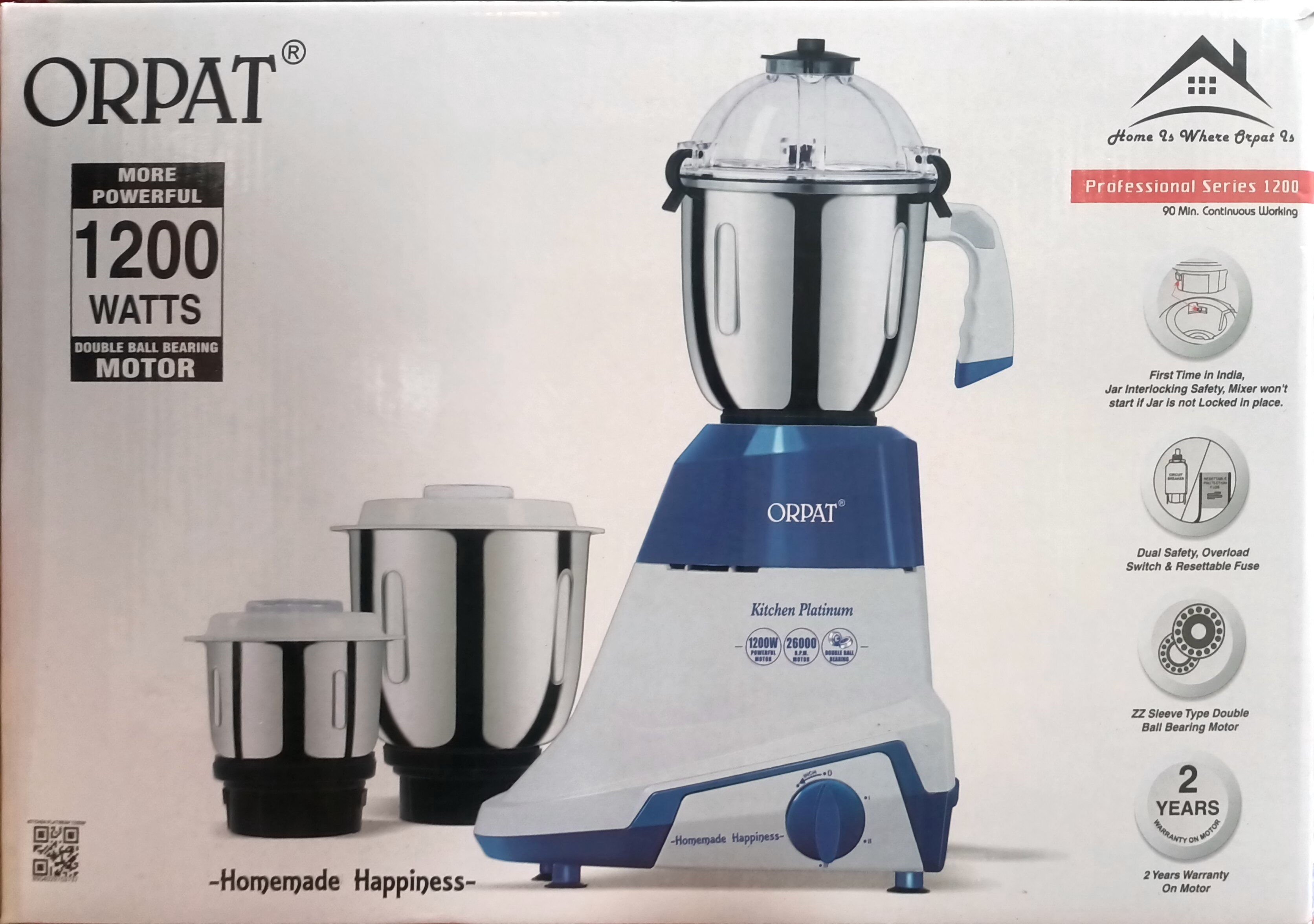 orpat kitchen platinum mixer grinder