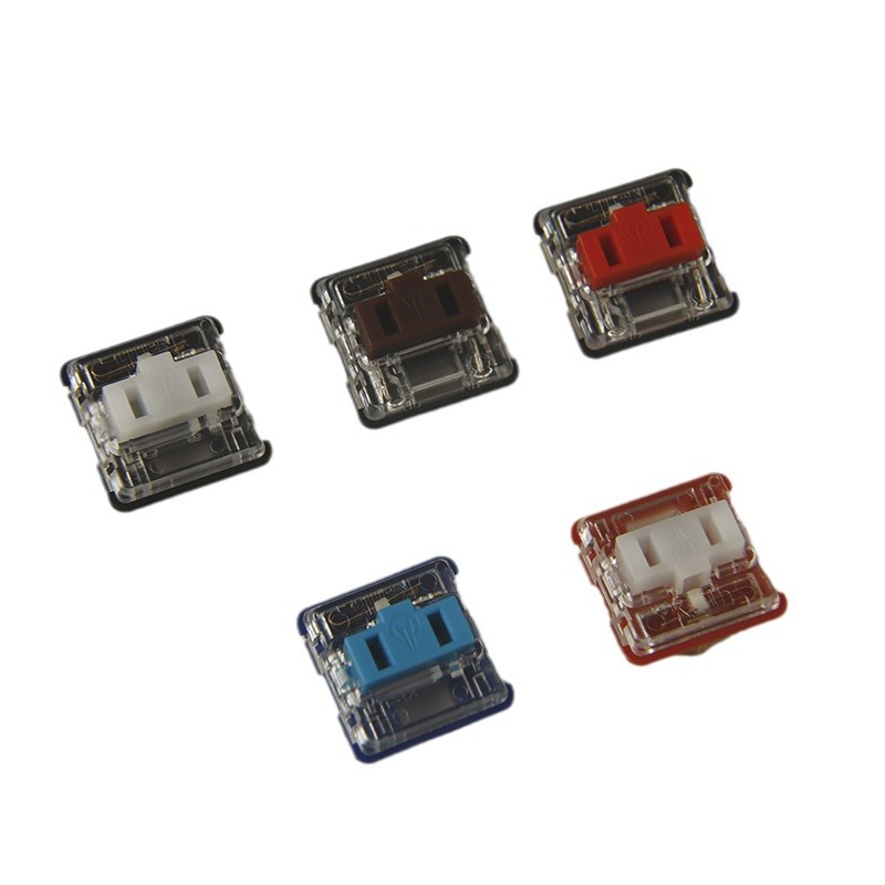 Kaihua kailh 1350 chocolate low switch mechanical keyboard switch body autonomously change switch accessories black tea white switch