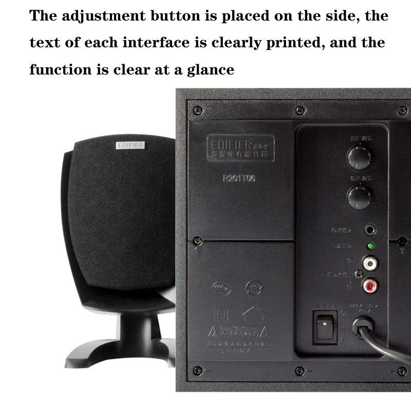 Edifier R201T06 Multimedia Computer Speakers, US Plug R201T06 White/R201T06 Black. 