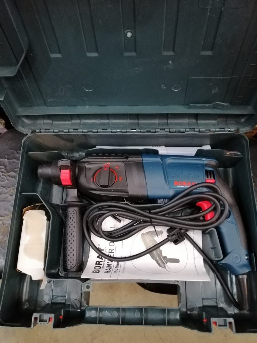 BORAY Rotary Hammer Drill machine 26-28mm 5000W Z1A-BR-26 0-900r/min Professional Quality and Multi Function SAME AS PICTURE. 