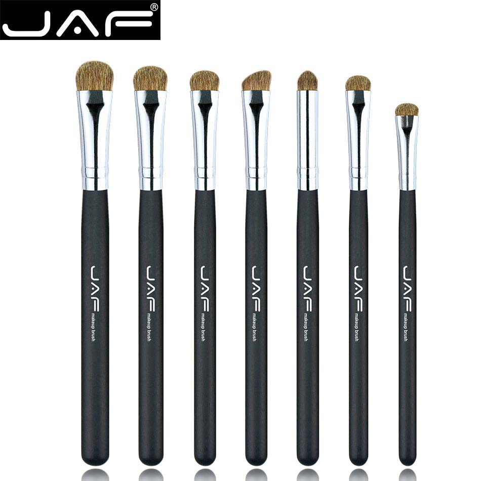 JAF 7 PCS Eyeshadow Make-up Tool Kit Eye Shade Make Up Brushes Sets Professional Makeup Brushes for Eye Shadow Blending JE07PY. 