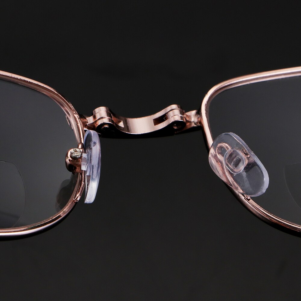 （New）Uniex Progreive Multifocal Prebyopia Eyeglae  1.00~ 4.00 Degree Folding Metal Reading Glae Include Glae Cae. 