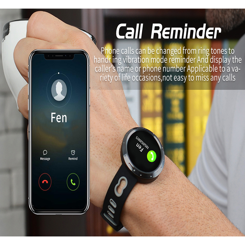 M58 Smart Watch Call Message Reminder Sleep Detection Long Standby IP68 Waterproof  Blood Pressure Monitoring bluetooth Multiple Sport Watch Pedometer Activity Fitness Tracker Watch for IPhone Android. 