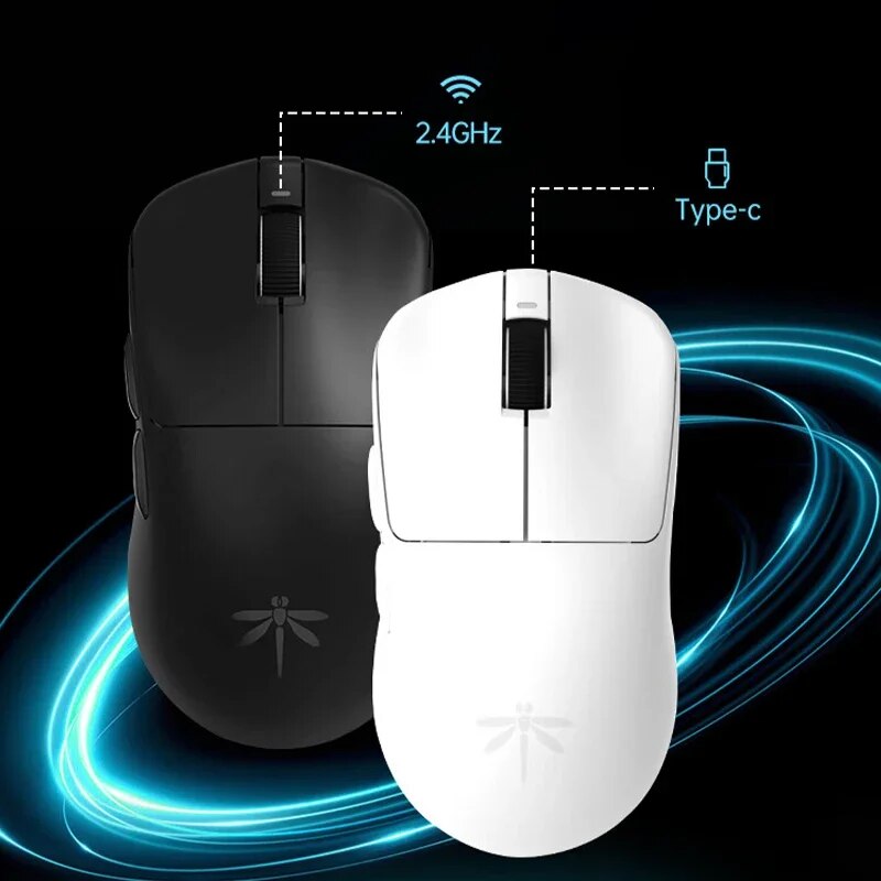 Vgn Dragonfly F1 Pro Gamer Mouse Wireless Mouses 2 Mode 2.4G Type-C Wired Mouse Low Latency Lightweight Long Endurance Mouses. 