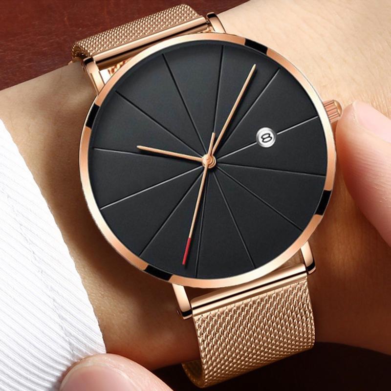 Stainless Steel Stylo Watches Price In Pakistan Ultra-thin Rose Gold