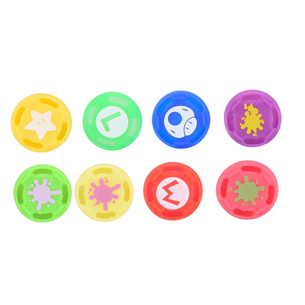 Joystick Thumbstick Grips Caps Cover 8PCS Replacement Silicone Analog Controller Thumb Stick Grip Cap For Switch PRO. 