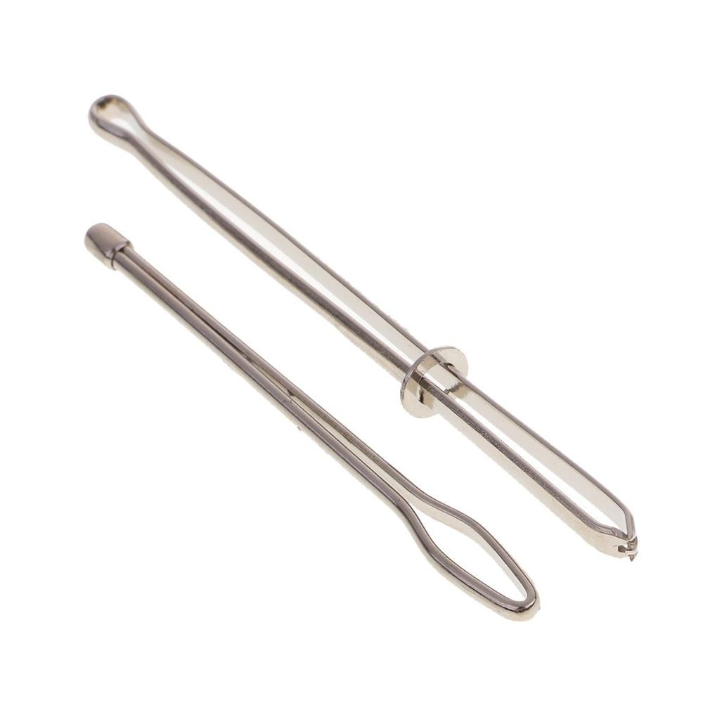 4 Pieces Bodkin Wear Elastic Threader Belt Ribbon Weaving Tools Stainless Steel Threaders. 