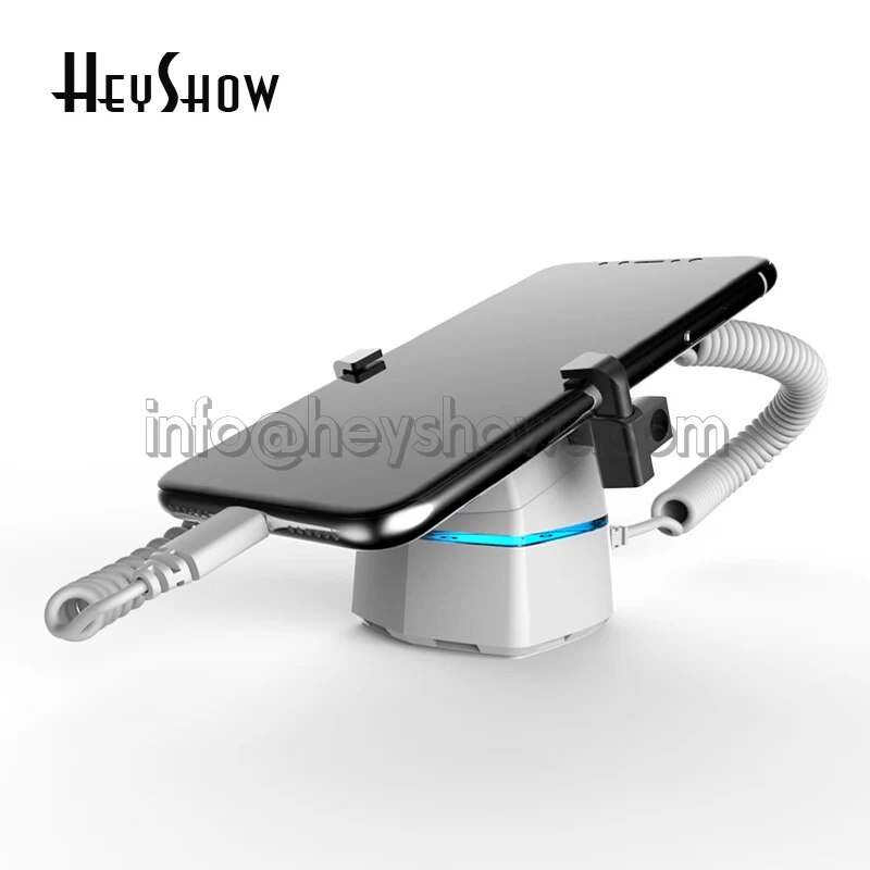 Mobile Phone Security Display Stand, Charging Stand, Anti Theft Alarm System, Smartphone Burglar Alarm with Claw. 