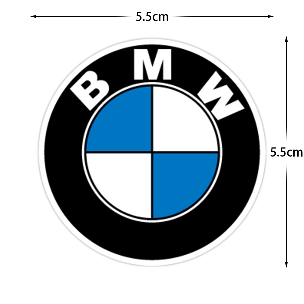 BMW Logo Reflective 3D Gel Sticker Car Front Hood Sticker Trunk Rear Emblem Badge For BMW X1 X3 X5 X6 1 3 5 7 Series. 
