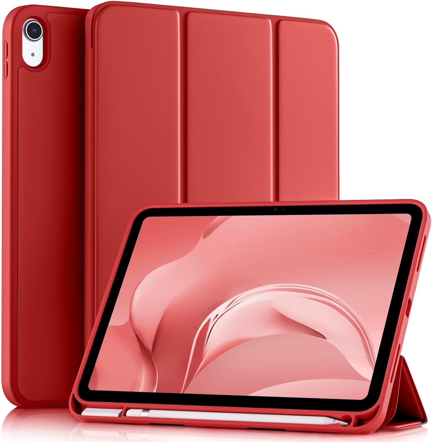 Compatible with iPad (A16) 11th Generation Case 11 Inch 2025 New, for iPad 10th Generation Case 10.9 Inch 2022, Trifold Stand Protective Cover with Pencil Holder, Auto Sleep/Wake, Model: A2757 A2777 A3162 A2696 A3355 A3356 A3354. 