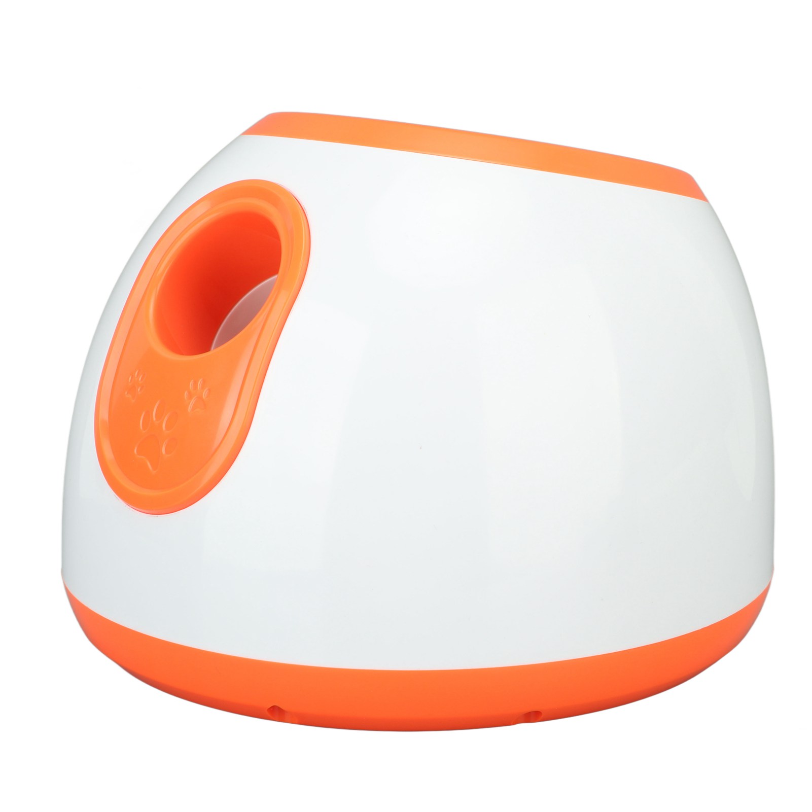 Automatic Tennis Ball Thrower Machine Interactive Adjustable Range 3 Balls Pet Fetching Machine for Puppies Dogs Orange White EU Plug 100‑240V