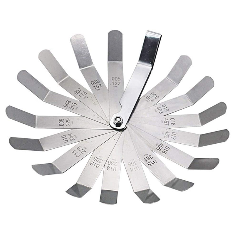 3 Pcs Engine Valve Screw Adjusting Spanner Tool Valve Clearance Adjustment Tools + Feeler Gauge 0.005 - 0.020 Inch. 