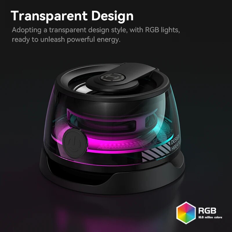 Edifier Portable Bluetooth Speaker HECATE G200 RGB Lighting Magnetic Speaker BT5.3 Mini Sound Box 7 Hours Playback Phone Holder. 