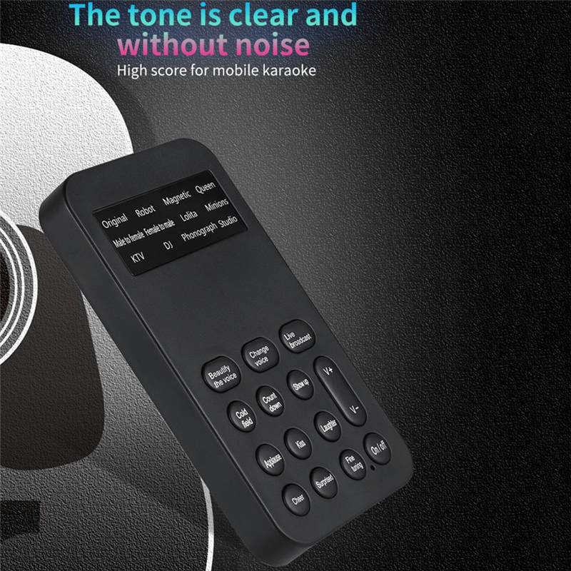 S9 Voice Changer 12 Voice Changing Modulator with Adjustable Voice Functions Phone Computer Sound Card Mic Tool, Fine Workmanship. 