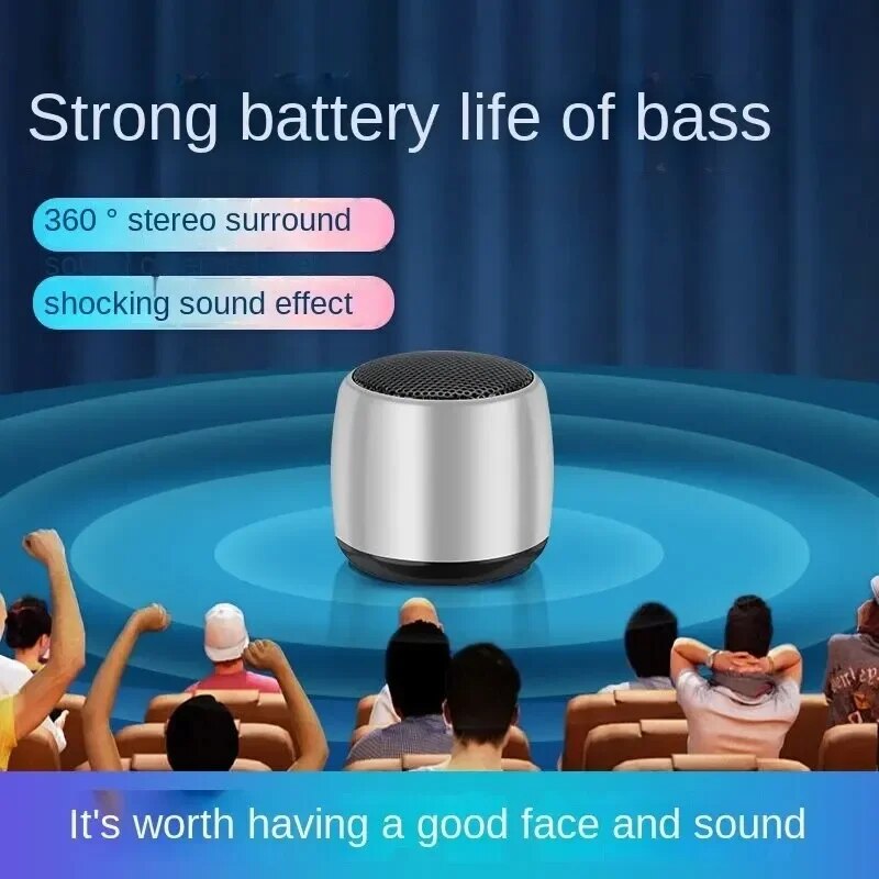 New Mini Wireless Bluetooth Speaker High Sound Quality Household Outdoor Loud Subwoofer Small Portable Double Speaker. 