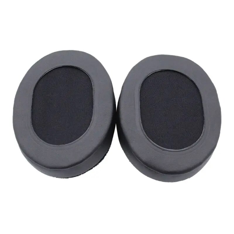 G5AA Hybrid Memory Foam Earpad - Black PU/Velour - Suitable For Large Over Brainwavz HM5 The Ear Headphones. 