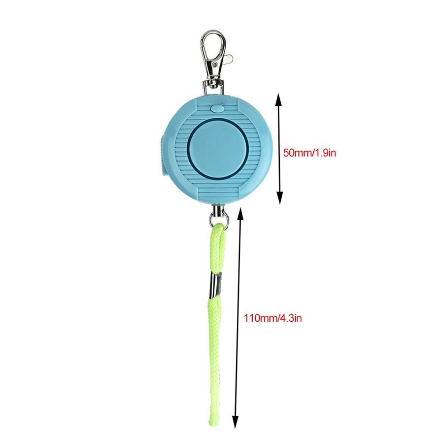 Elderly Children Personal Alarm Keychain 130dB Keyring Emergency Press Alert. 