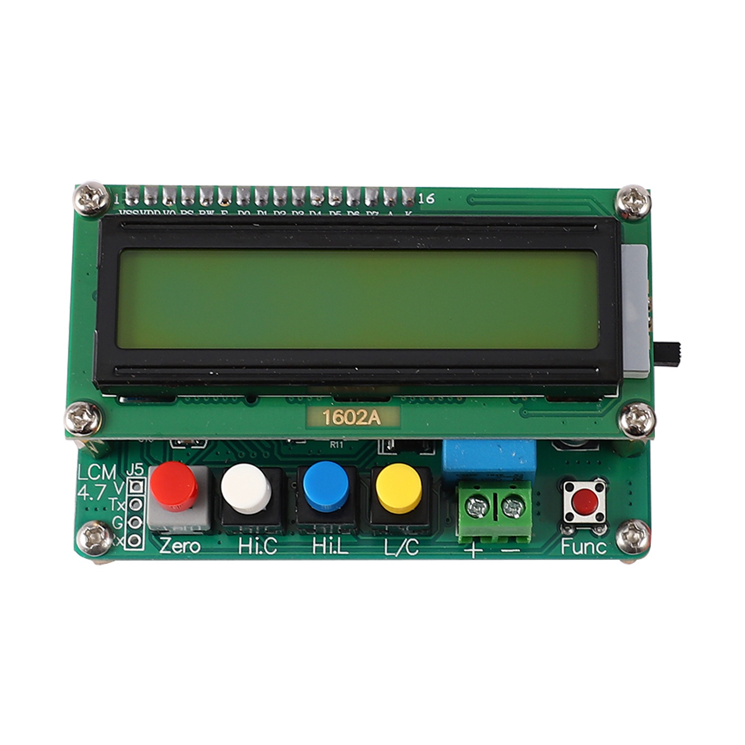 Lc100-A Digital Lcd High Precision Inductance Capacitance L/C Meter Capacitor Tester Frequency 1Pf-100Mf 1Uh-100H Lc100-A + Test Clip. 