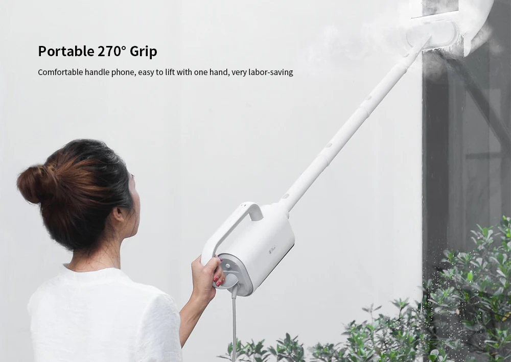 Xiaomi Deerma ZQ610 Multifunctional Handheld Steam Cleaner Anti-Dry Design Steamer Mop Sterilized Cleaner Removable Steam Mop. 