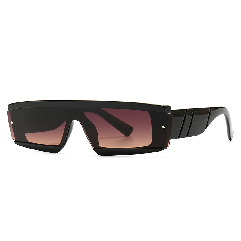 2020 Trendy Italy Design Retro Steampunk Square Futuristic Sunglasses Men. 