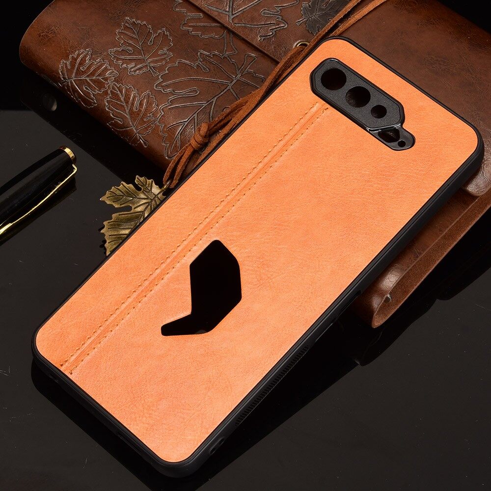 lthmy for Asus ROG Phone 5 Shockproof Sewing Pattern Skin PC PU TPU Case. 